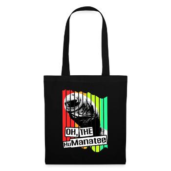 Laque de dugong sanglier Sirenia Manatee - Sac en tissu - noir - Devant