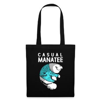 Laque de dugong sanglier Sirenia Manatee - Sac en tissu - noir - Devant