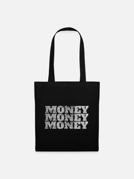 Money Money Money - Stoffbeutel - Schwarz