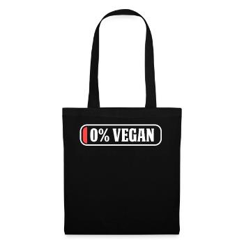 Végétalien végétalien - Sac en tissu - noir - Devant