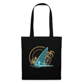 planche à voile - Sac en tissu - noir - Devant