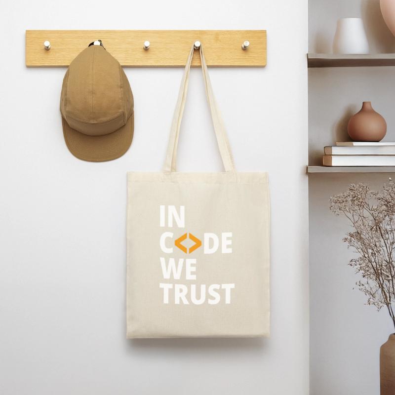 In code we trust programmer Geek Coding Nerd Tote Bag