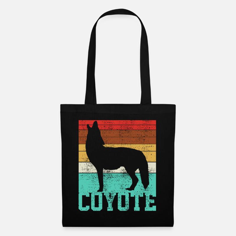 Coyote Coyote Coyote - Stoffbeutel - Schwarz