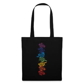 Chakra Elements Splash - Buddha, Buddhism, Yoga - Tote Bag - black - Front
