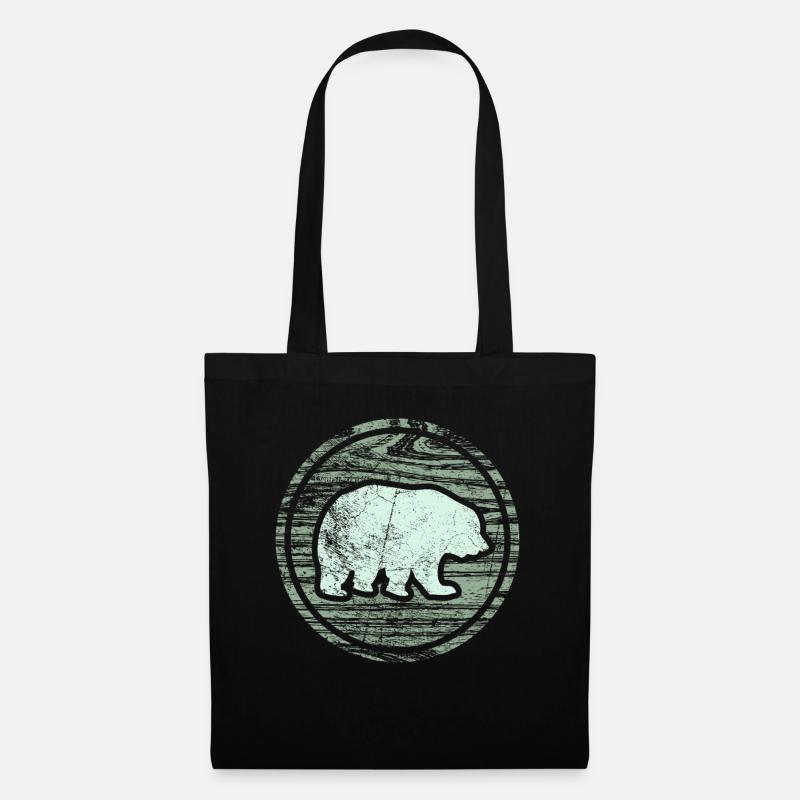 Ours brun Canada - Sac en tissu - noir