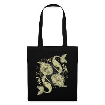sirènes - Sac en tissu - noir - Devant