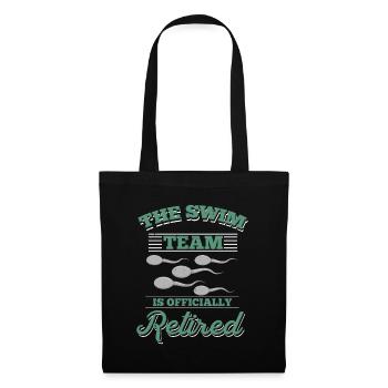 Swim Team is Retired T-Shirt men fun sperm - Sac en tissu - noir - Devant