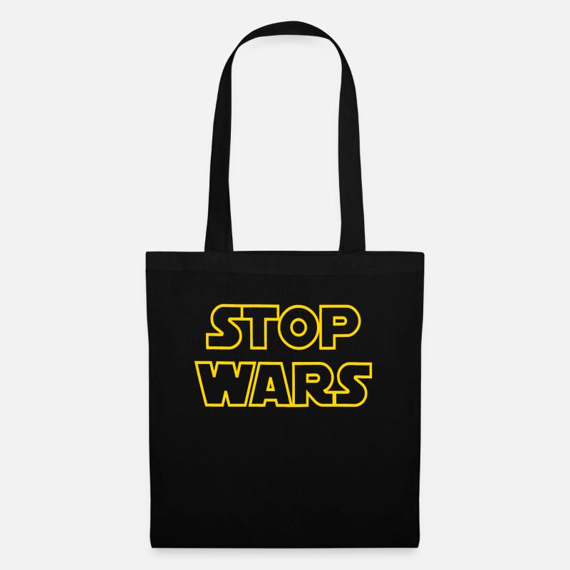 Stop Wars - Stoffbeutel - Schwarz