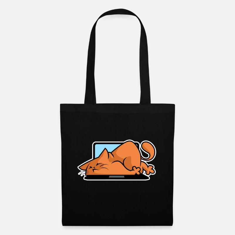 Cats and computers - Tote Bag - black