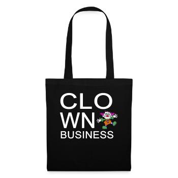 Clown - Sac en tissu - noir - Devant