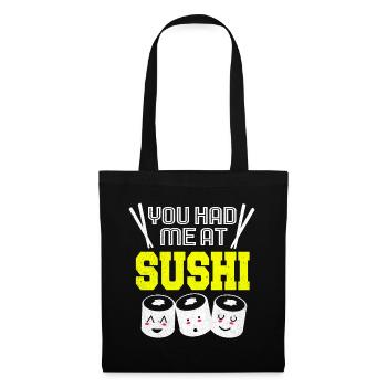 Sushi Go Rice Japan Tokyo Miso Nigiri Maki Udon - Tote Bag - black - Front