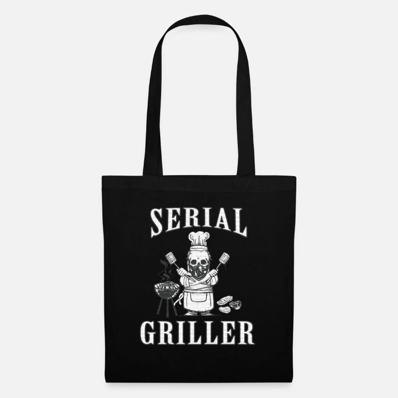 SERIAL GRILLER - GRILLEN GESCHENK SCHÜRZE - Stoffbeutel - Schwarz