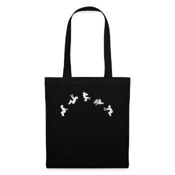 Parkour Freerunning Parcour Free Runner Geschenk - Stoffbeutel - Schwarz - Vorne