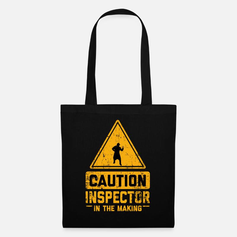 CAUTION Inspector In The Making - Stoffbeutel - Schwarz