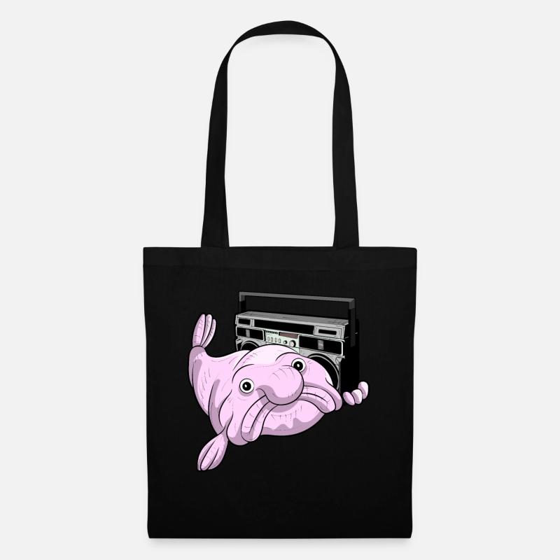 BLOBFISH GHETTOBLASTER COOL ATTITUDE DEEP SEA DUDE - Stoffbeutel - Schwarz