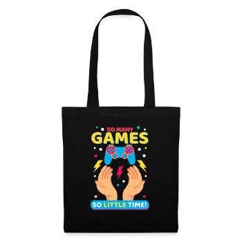 Alors, many Games ! Drôle de cadeau de gamer - Sac en tissu - noir - Devant