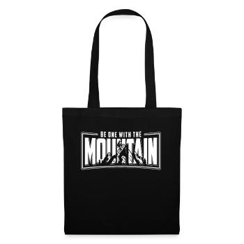 Mountainbiken Geschenk Mountainbiker Berg Retro - Stoffbeutel - Schwarz - Vorne