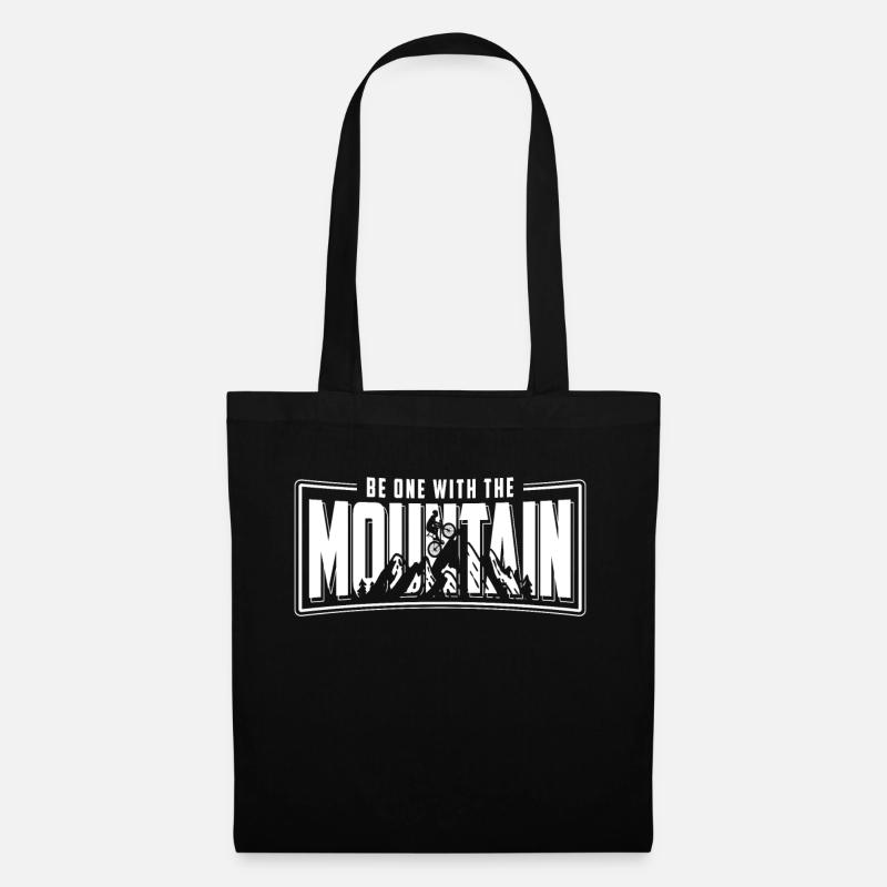 Mountain Biking Gift Mountain Biker Mountain Retro - Tote Bag - black