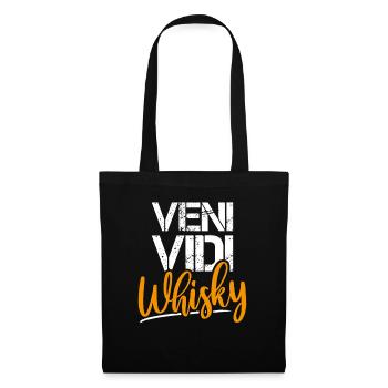 Funny Veni Vidi Whiskey Statement Shirt Bourbon - Tote Bag - black - Front