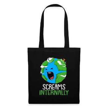 Jour de la Terre - Sac en tissu - noir - Devant