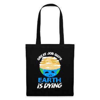 Climate Change Earth Day Environmental Protection Eco Organic Earth - Tote Bag - black - Front
