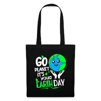 Changement climatique Earth Day Protection de l’environnement Bio Terre - Sac en tissu - noir - Devant