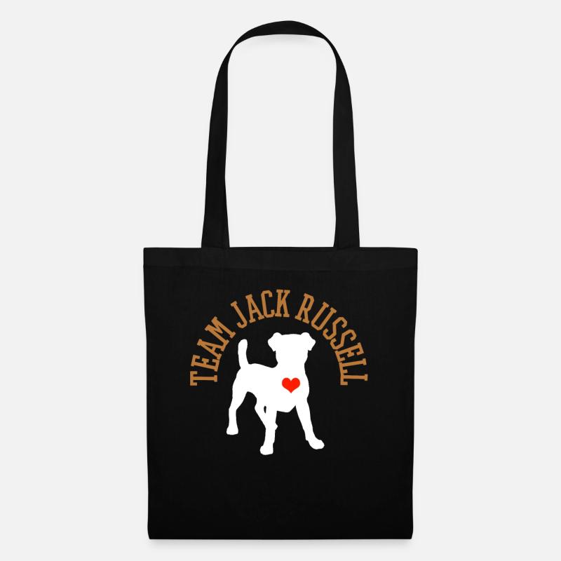 Jack Russell - Stoffbeutel - Schwarz