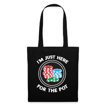Poker Joueurs Casino Texas Hold Em All Dans Cadeau - Sac en tissu - noir - Devant