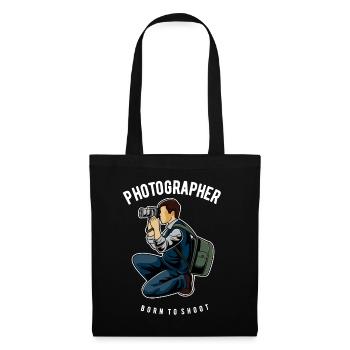 Photographer Born to shoot Photographer - Tote Bag - black - Front