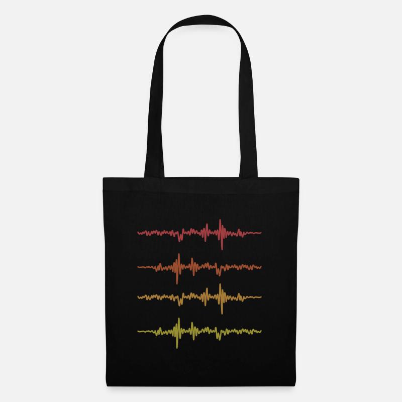Tontechniker Sprüche T-Shirt Geschenk Toningenieur - Stoffbeutel - Schwarz