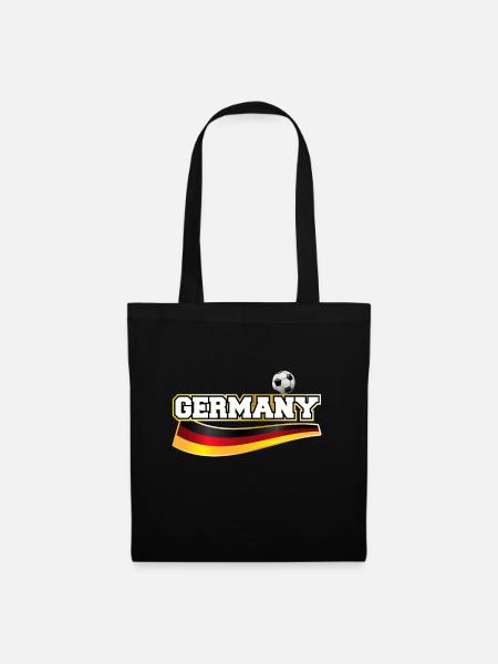 Germany Fussball Gold Motiv - Stoffbeutel - Schwarz