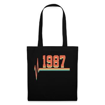 1987 - Stoffbeutel - Schwarz - Vorne