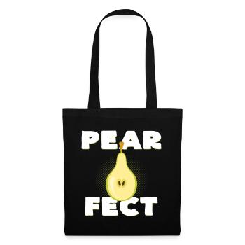 poire - Sac en tissu - noir - Devant