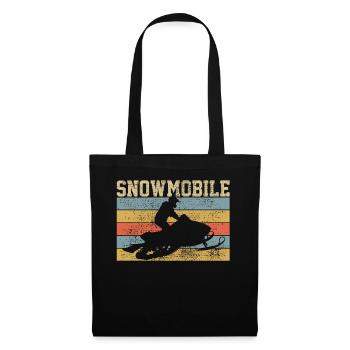 Schneemobil Schneemobil - Stoffbeutel - Schwarz - Vorne