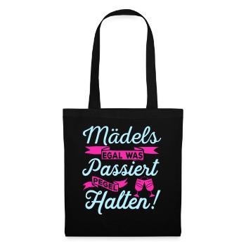 Niveau détenir cadeau filles JGA fête boire - Sac en tissu - noir - Devant