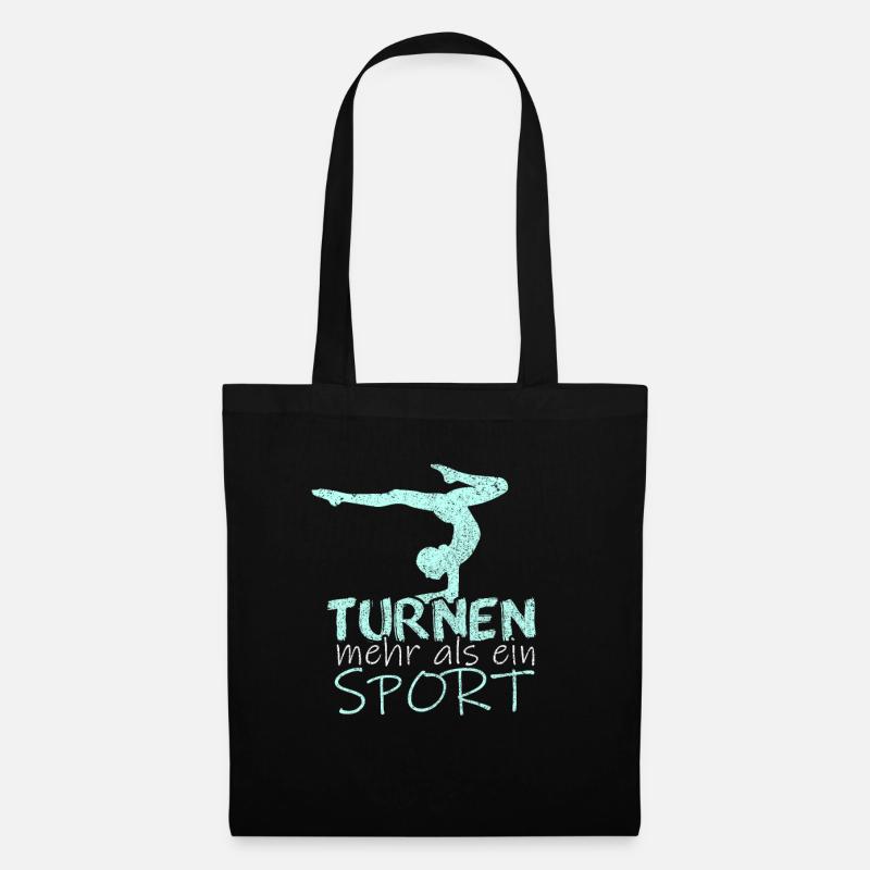 Turnen Bester Sport Geschenk - Stoffbeutel - Schwarz