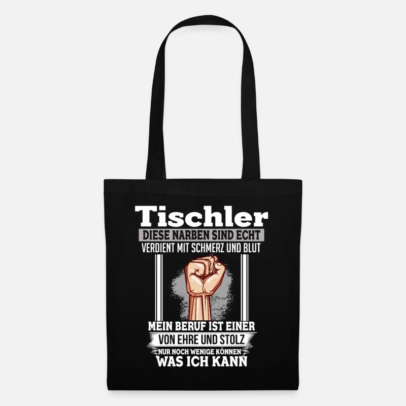 Tischler Ehre & Stolz Faust - Stoffbeutel - Schwarz