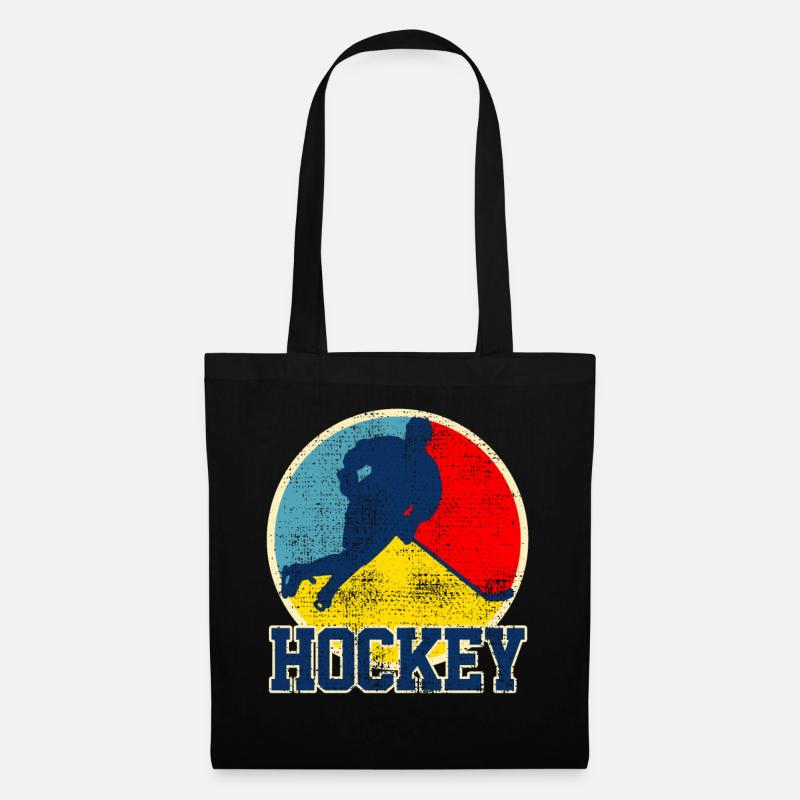 Eishockey Eishockey Eishockey - Stoffbeutel - Schwarz
