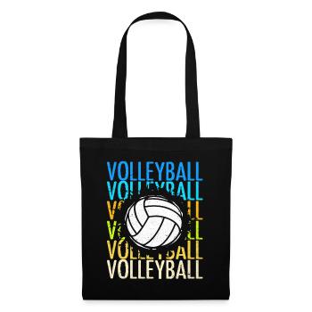 Volley-ball - Sac en tissu - noir - Devant