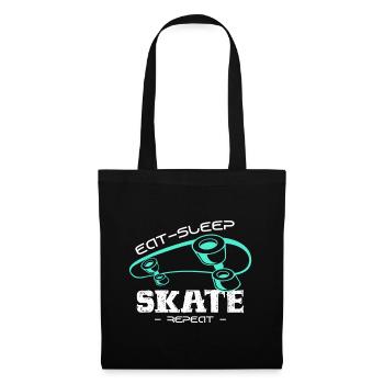 Skateboard - Stoffbeutel - Schwarz - Vorne