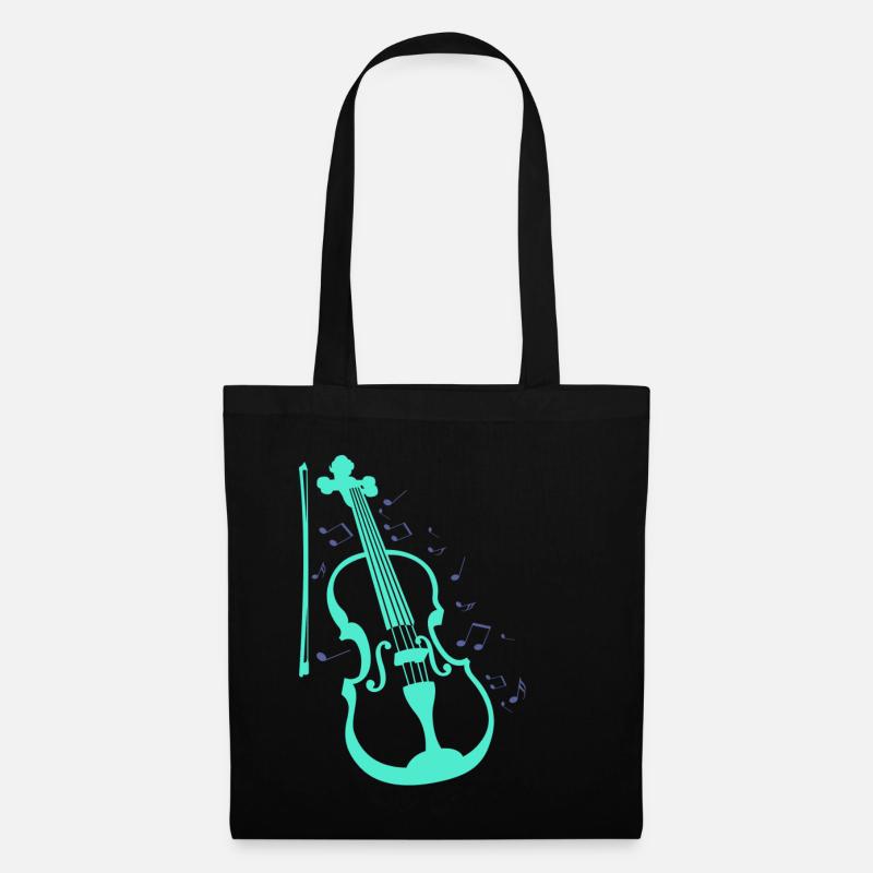 Violine - Stoffbeutel - Schwarz