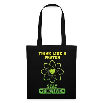 Positif Comme Un proton - Sac en tissu - noir - Devant