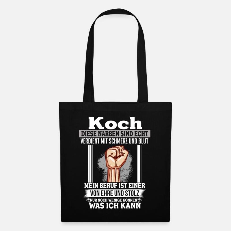 Ehre & Stolz Koch Hobbykoch Faust - Stoffbeutel - Schwarz