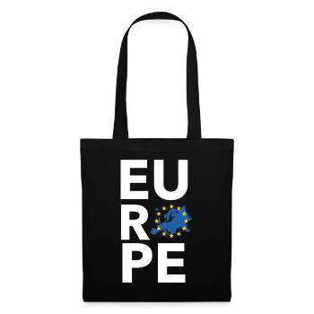 Europe EU Carte des étoiles - Sac en tissu - noir - Devant