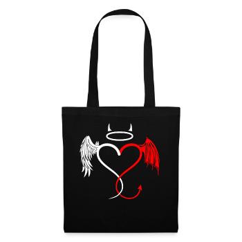 Doctor Nurse Nursing Angel Devil Gift - Tote Bag - black - Front
