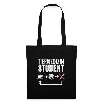 TiermedizinStudent Geschenk1 - Stoffbeutel - Schwarz - Vorne