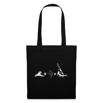 Planche à voile - Sac en tissu - noir - Devant