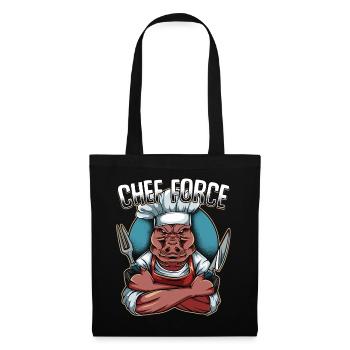 Chef boar kitchen knife chef gift - Tote Bag - black - Front