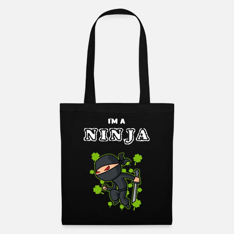 Ninja - Stoffbeutel - Schwarz
