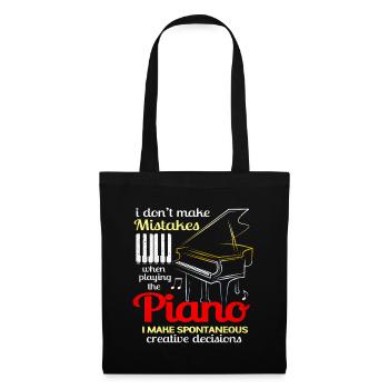 Piano - Tote Bag - black - Front